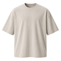 Premium Heavyweight Oversized Cotton T-Shirt – Stone | CLENTS RAUKINS