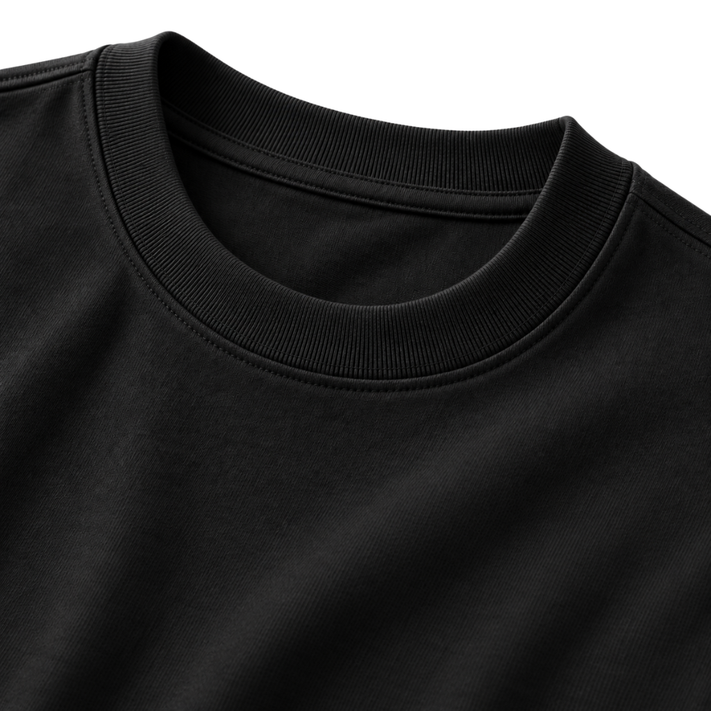 Premium Heavyweight Oversized Cotton T-Shirt – Black | CLENTS RAUKINS